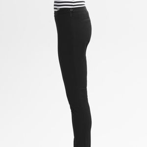 Black Sloan-fit Slim Ankle-Zip Pants